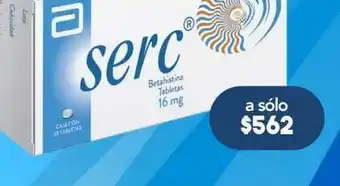 Farmacia San Pablo Serc tab 16mg caj c/20 oferta