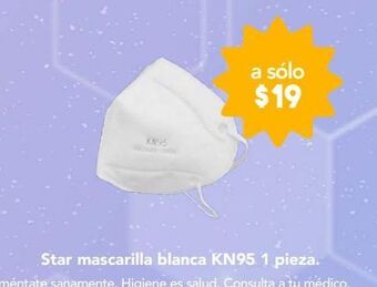 Farmacia San Pablo Star mascarilla kn95 c/1pza oferta