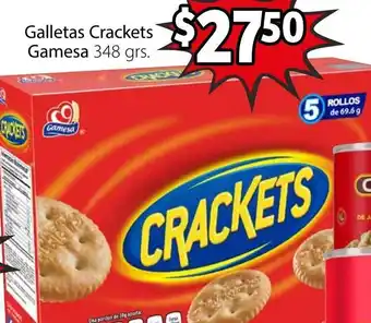 Soriana Híper Galletas Crackets Gamesa 348g oferta