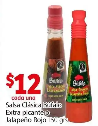 Soriana Híper Salsa Clásica Búfalo Extra Picante o Jalapeño Rojo 150g oferta