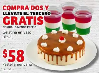 Soriana Híper Gelatina en Vaso, Pastel Americano oferta