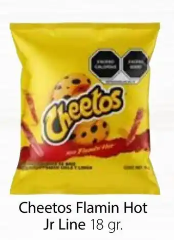 Soriana Híper Cheetos Flamin Hot Jr Line 18g oferta