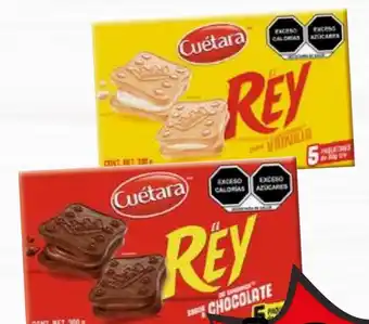 Galletas El Rey Cuétara Chocolate o Vainilla 300g