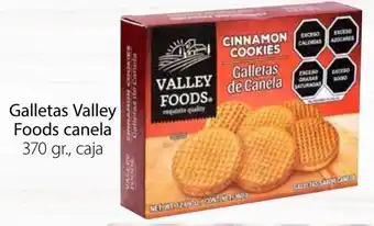 Soriana Híper Galletas Valley Foods Canela 370g oferta