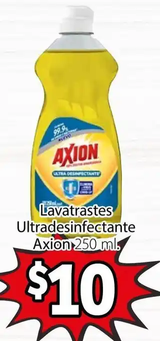 Soriana Híper Lavatrastes Ultradesinfectante Axion 250ml oferta