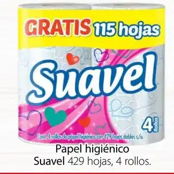 Soriana Híper Papel Higiénico Suavel 429 hojas 4 rollos oferta