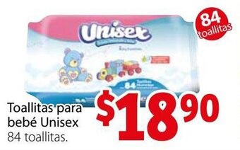 Soriana Híper Toallitas para Bebé Unisex 84 toallitas oferta