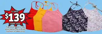 Soriana Híper Top Estampado o Liso para Dama Marca Bisset Fashion Jr Ch-G oferta