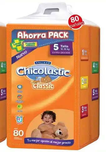 Soriana Híper Pañal Chicolastic Classic c/80 Etapa 5 oferta