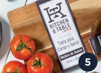 HEB Kitchen & table tabla para cortar y servir de madera de acacia 33cm x 20cm oferta