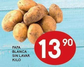 Alsuper Papa blanca sin lavar kg oferta