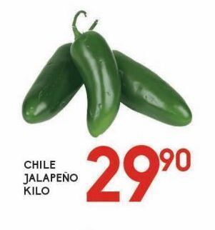 Alsuper Chile jalapeño kg oferta