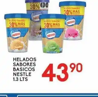 Alsuper Helado sabores basicos nestlé 1,3l oferta