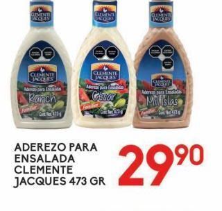 Alsuper Aderezo para ensalada clemente jacques 473g oferta