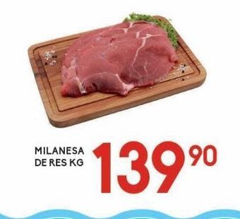 Alsuper Milanesa de res kg oferta