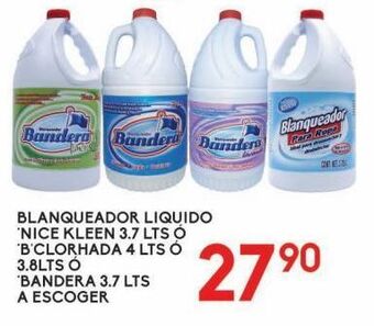 Alsuper Blanqueador liquido nice kleen 3,7l o bclorada 4l oferta