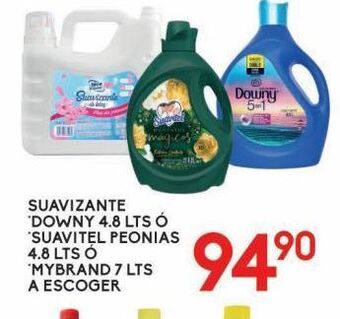 Alsuper Suavizante downy 4.8lt o suavitel 4.8lt o mybrand 7l oferta