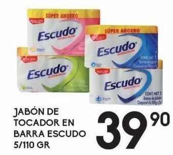 Alsuper Jabón de tocador en barra escudo 5/110g oferta