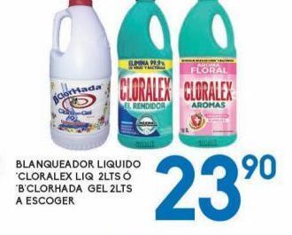 Alsuper Blanqueador liquido cloralex liquido 2l o bclorhada gel 2l oferta