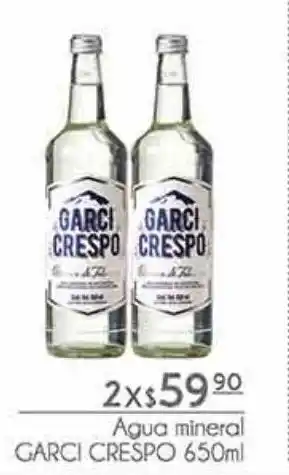 Agua mineral garci crespo 650ml