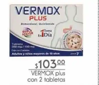 Fresko Vermox plus con 2 tabletas oferta