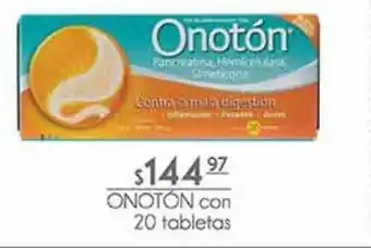 Onotón con 20 tabletas