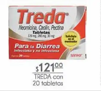 Fresko Treda con 20 tabletas oferta