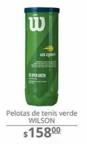 Pelotas de tenis verde wilson