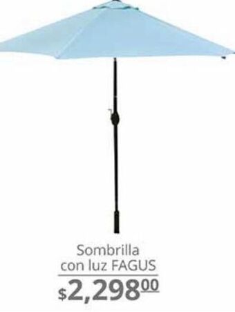 La Comer Sombrilla con luz fagus oferta