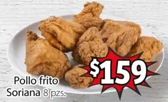 Pollo Frito Soriana 8 pzs.