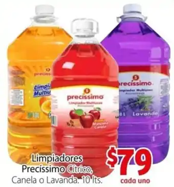 Soriana Express Limpiadores Precíssimo Cítrico, Canela o LAvanda 10L oferta