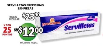 Soriana Express Servilletas Precíssimo 350 pzas oferta