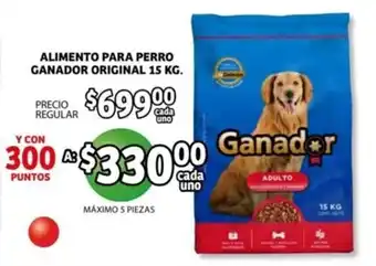 Alimento para Perro Ganador Original 15kg