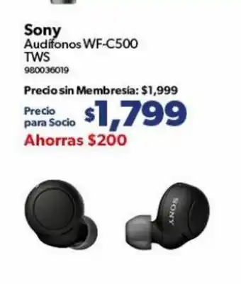 Sam's Club Sony - Audifonos WF-C500 oferta