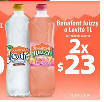 Farmacias Guadalajara Bonafont Juizzy o Levite 1L oferta