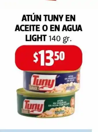 Farmacias Guadalajara Atun Tuny en Aceite o En Agua Light 140gr oferta