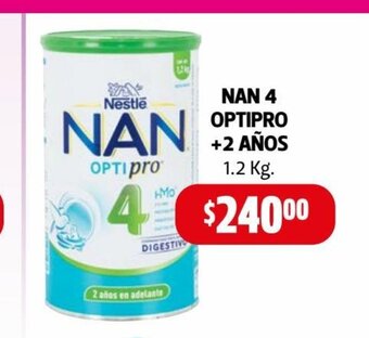 Farmacias Guadalajara Nan 4 Optipro + 2 Años 1.2kg oferta