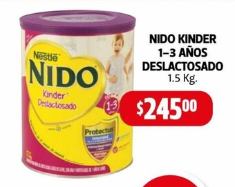 Farmacias Guadalajara Nido Kinder 1-3 Años Deslactosado 1.5kg oferta