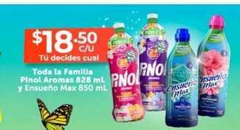 Farmacias Guadalajara Toda la familia Pinol Aromas 828 mL y Ensueño Max 850 ml oferta
