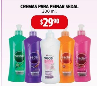 Farmacias Guadalajara Cremas para Peinar Sedal 300 ml oferta