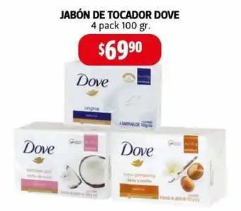 Farmacias Guadalajara Jabon de Tocador Dove 4 Pack 100 gr oferta