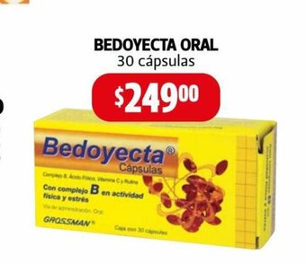 Farmacias Guadalajara Bedoyecta Oral 30 capsulas oferta