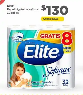 Bodega Aurrerá Papel higiénico elite 32 rollos oferta