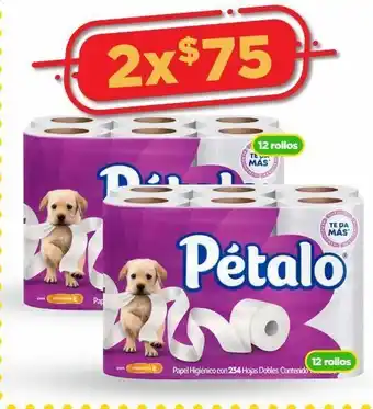 Bodega Aurrerá Papel higiénico pétalo x2 oferta