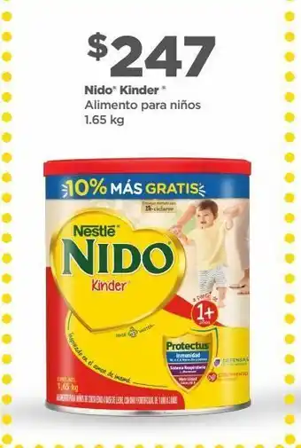 Bodega Aurrerá Formula láctea nido kinder 1.65kg oferta