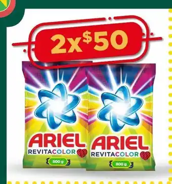 Bodega Aurrerá Detergente ariel 800g x2 oferta