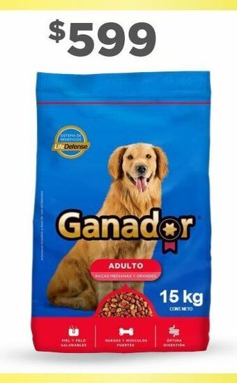 Alimento para perros ganador 15kg