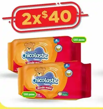 Bodega Aurrerá Toallitas húmedas para bebé chicolastic x2 oferta