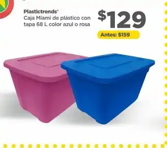 Plastictrends caja miami de plástico