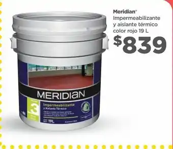 Impermeabilizante meridian 19l
